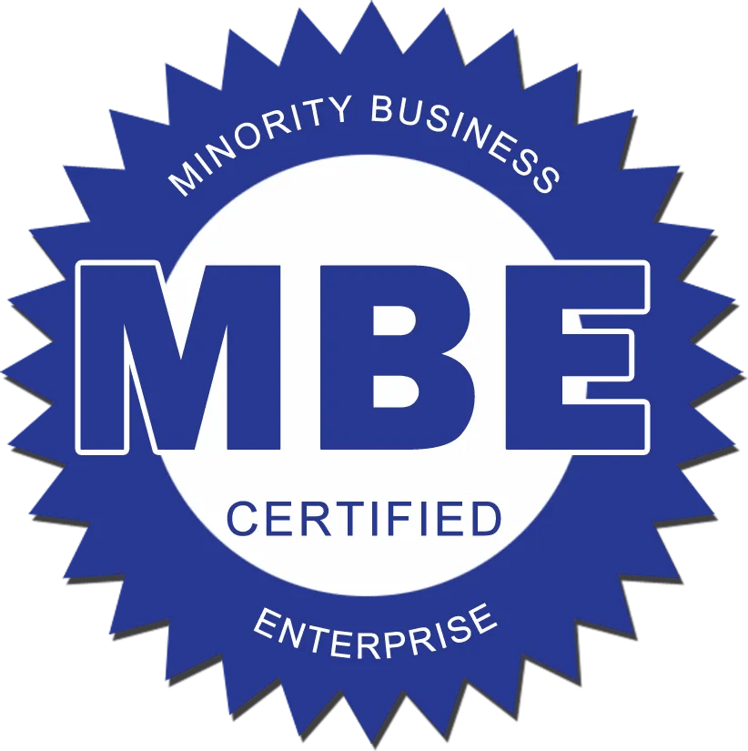 Minority Business Enterprise (MBE) certification badge